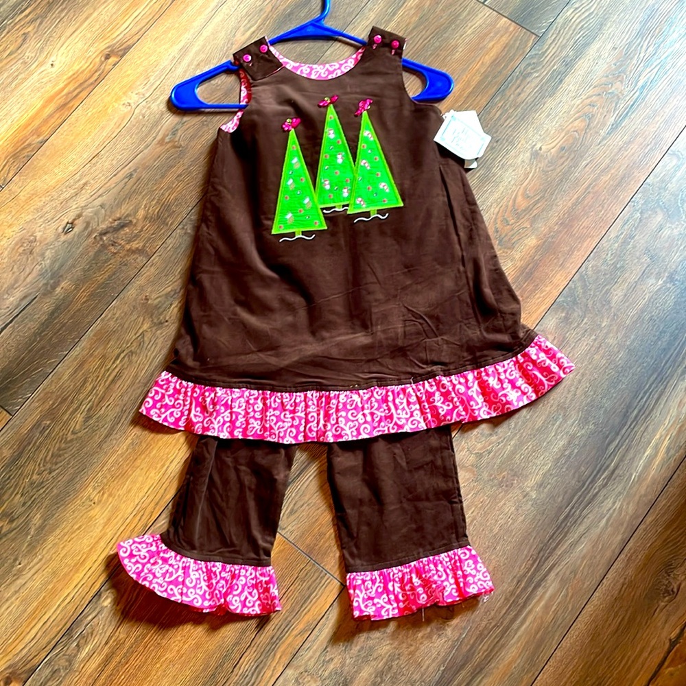 NWT from Bailey Boys Reversible set Xmas